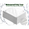 TARPAL 4x6 Feet White Tarp Waterproof(2 Pack) Small tarps Multipurpose