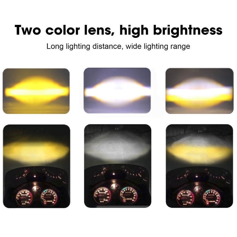 10 to 60V LED Spotlight 2000LM IP67 Waterproof Two Color