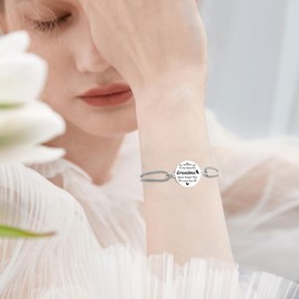 Grandma Gifts Mothers Day Gifts for Grandma Mothers Day Gift Ideas 60 70 80 Birthday Grandmothers Day from Grandson Valentines Day Easter Christmas Stocking Stuffers for Grandparents Chain Bracelets