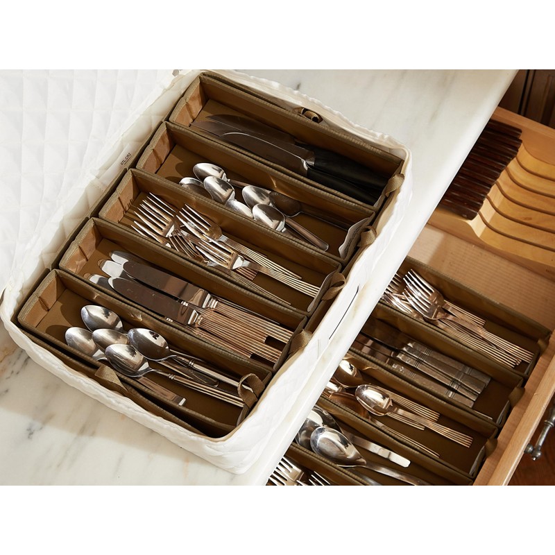 Flatware Storage - Washable and Stain Resistant, ID Window, Kitchen