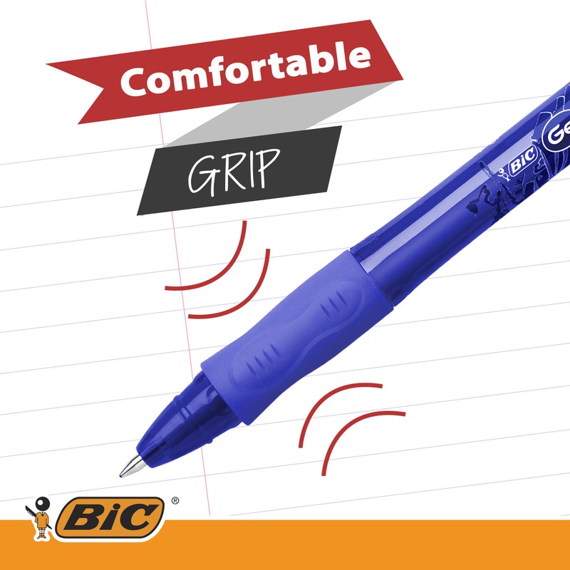 Bic 943441 Gel Ocity Illusion Print Gel Pen 0.7 mm (Pack of