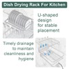 LIYI Dish Drying Rack,Large Dish Rack for Kitchen Counter,2-Tier Dish