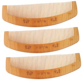 SAFIGLE 3Pcs Comb Static Hair Care Comb Natural Wood Massage Comb for Detangling for Home Travel Use Lightweight Durable Hair Styling Tools