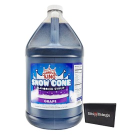 Snow Cone Flavoring Syrup 1 Gallon | (128 fl oz., Grape)