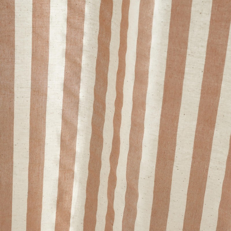 Pineapple Elephant Zanzibar Yarn Dyed Stripe 140x183cm Voile Curtain Panel