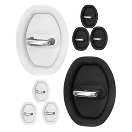 ASAKKURA 8piezas Protector De Cerraduras De Puerta De Coche Cubiertas De Silicona Para Bloqueo De Puertas Amortiguador De Ruido Y Protección Antioxidante Diseño Elegante Y Minimalista Accesorios Para
