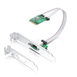 10Gtek M.2 A+E Key 2.5G Gigabit Ethernet Network Card, 18-cm cable length