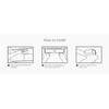 Joseph Joseph 851664 Refrigerator Storage, Refrigerator Organization, Under Shelf Storage,