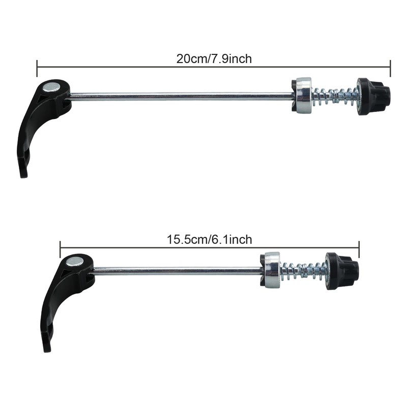 JRSHIRLEYLTD 1 Piece Quick Release Front and Rear Wheel Quick