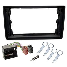 Sound-way - 9" inch in dash car stereo adapter mounting fascia kit compatible with Ford Focus II, C-Max, S-Max, Fusion, Transit, Fiesta