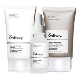 The Ordinary Acne Set 3 Productos con Ácido Salicílico Glucoside Limpiador e Hidratante