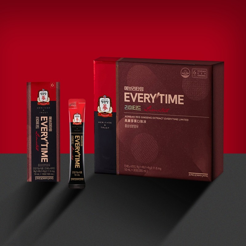 Red Ginseng Extract Everytime Limited 30 packets Red Ginseng Extract