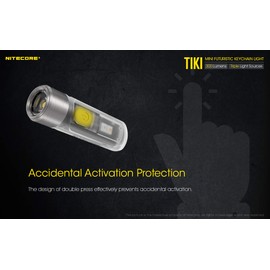 NITECORE TIKI Mini Futuristic LED Keychain Light 300 Lumens-Built-in Rechargeable Li-ion battery