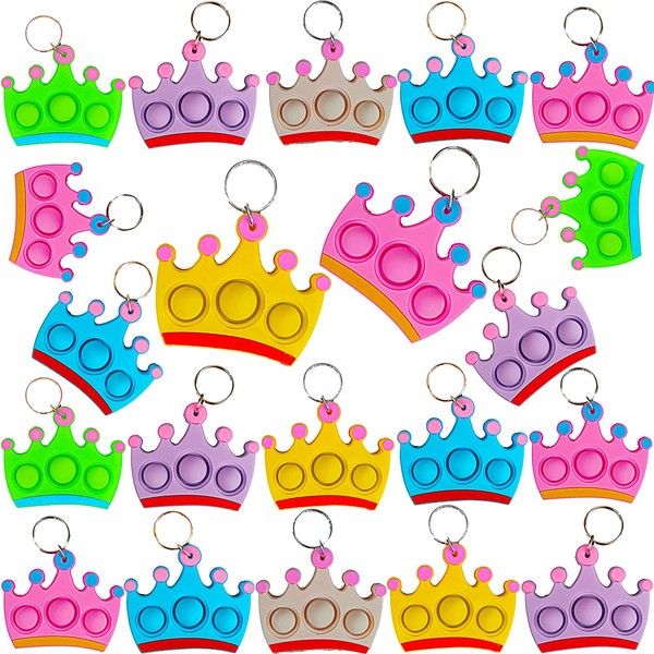 Roaqua 20 Packs Bulk Crown Classroom Students Prize, Mini Holiday