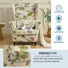 HAOYONG Stretch Wing Chair Cover Set Ottoman Slipcover 2 Pieces