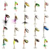 Croch 20Pcs Fishing Lure Spinner Set for Pike Bass