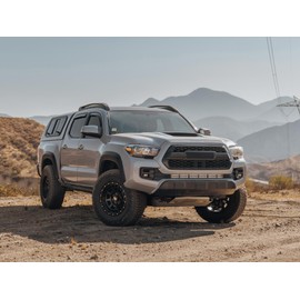 RockTrix RT114 17 Inch Wheel Compatible with Toyota 2001+ Tacoma, 6x5.5" 6x139.7, 17x9-12mm Offset, 4.5 Inch Backspace, 106.1mm Bore, Also fits 2002+ 4Runner, FJ Cruiser, 99-06 Tundra, Black