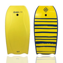 Hubboards Bodyboard Hubb Lite Polystyrene (EPS) - Yellow/Blue/Yellow - 42-Inch
