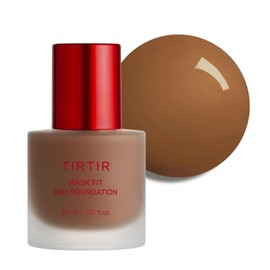 TIRTIR Mask Fit Red FoundationㅣLong Lasting Flawless Coverage, Energy Essence, Lightweight, Hydrating, Pore-Blurring, Breathable Satin Finish, Makeup, Radiant Skin, #43N Deep Cocoa, 1.01 Fl Oz