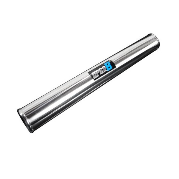 Upgr8 Universal Outside Diameter Polished Aluminum Pipe (2.5"(63MM), 360 Degree)