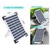 Lewisia 5W Solar Fountain Pump with Battery Backup LED Lighting
