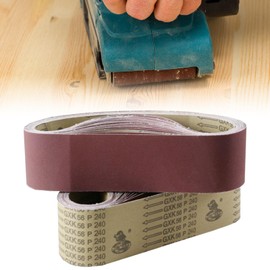 20 Pieces Sanding Belt Belt Sander 75 x 457 mm Sanding Belts Grain 80/120/150/240/400 Sanding Belt Set for Belt Sander Sanding Machine for Sanding, Filing, Sharpening and Rust Removal