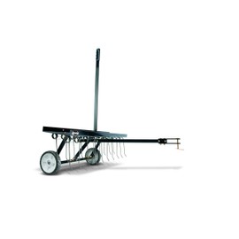 Agri-Fab 45-0295 48in Tow Behind Lawn Dethatcher,24 Durable Spring Steel Tines Lawn dethatcher, Designed to pull behind Lawn and Garden Tractors, Black