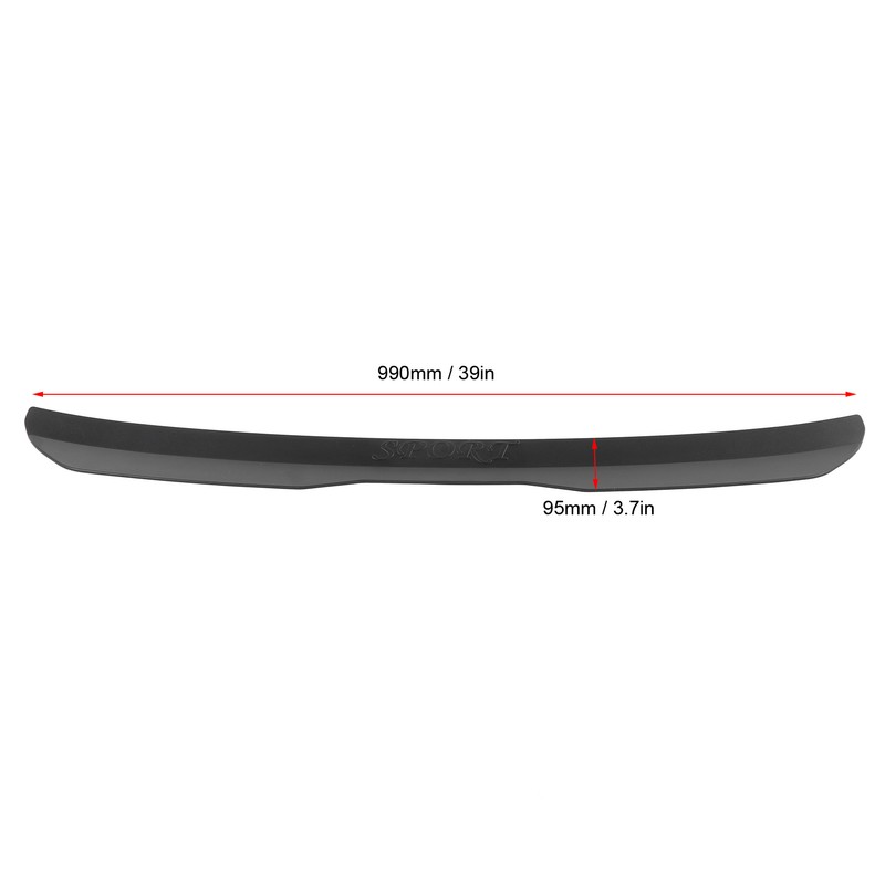 Rear Roof Spoiler Wing Two Compartment Vehicle Universal for Seat