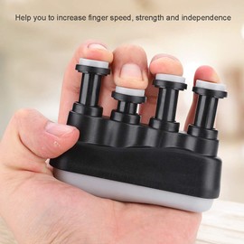 Dilwe Hand Finger Exercise Device Strength Training Strengthening Exercises for Wrist Strength Training for Guitar Bass Piano Player (Black)