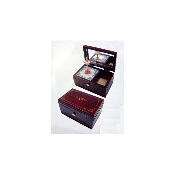日本電産 sankyo- Ballerina Rotating Music Box Small enzi Pink Ballerina