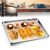 TEAMFAR Baking Tray, Stainless Steel Rectangular Baking Mould, Oven Tray,