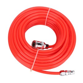 15M Air Compressor Hose, Air Line Rubber Hose Non-Kinking, Lightweight with Male/Female Quick Connector