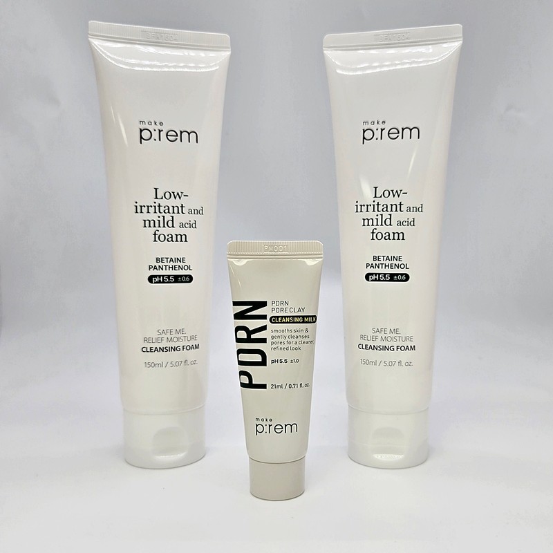 MakePrem (1+1) Make Prem Safe Me Relief Moisture Cleansing Foam