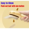 1T03GO - Pet Grooming Brush Cat/Dog Self-Cleaning Undercoat Rake -