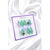 Mint Angel Heart Handmade Nail Tips - Long Ballerina /