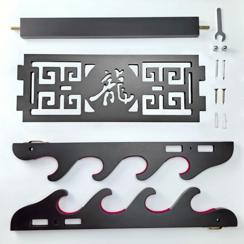 Eforlife 4 Tier Sword Stand - Wall Mount Samurai Sword