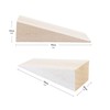 Haggiy hardwood wedges - beech wheel chocks (pack of 10),
