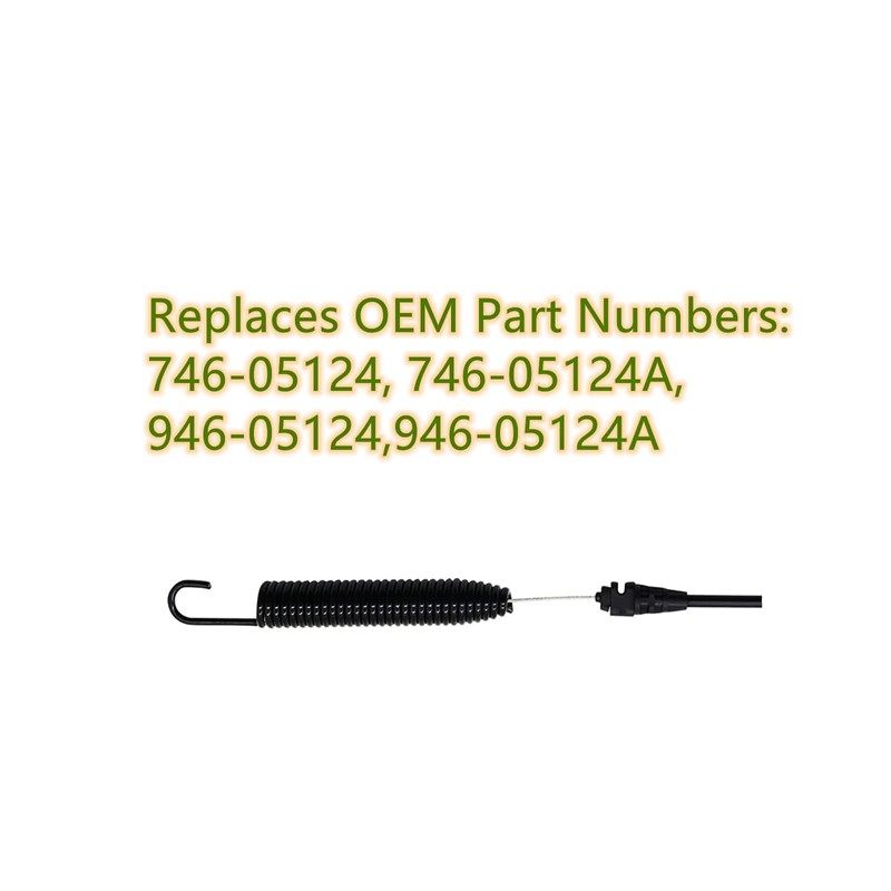 yhoparts 946-05124A 746-05124A Blade Engagement Cable for Troy-Bilt Pony 42