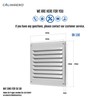 Klimapartner WGQ Aluminium Ventilation Grille, Weather Protection Grille