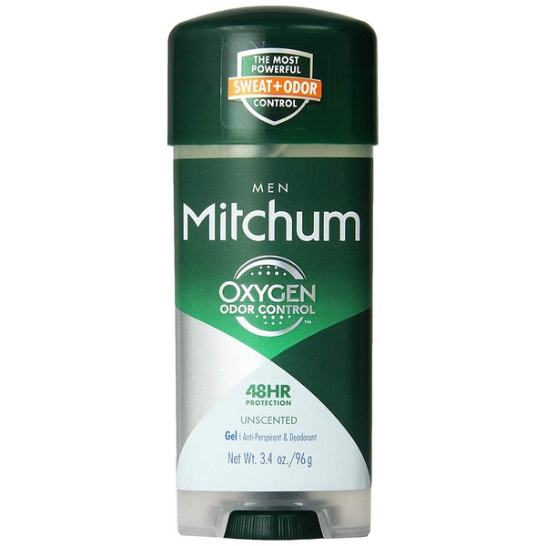 Mitchum Advanced Control Unscented Gel, Anti-Perspirant & Deodarant 3.4 oz (Pack of 3)
