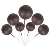 24 bolas de decoración para tartas, bolas de espuma, con