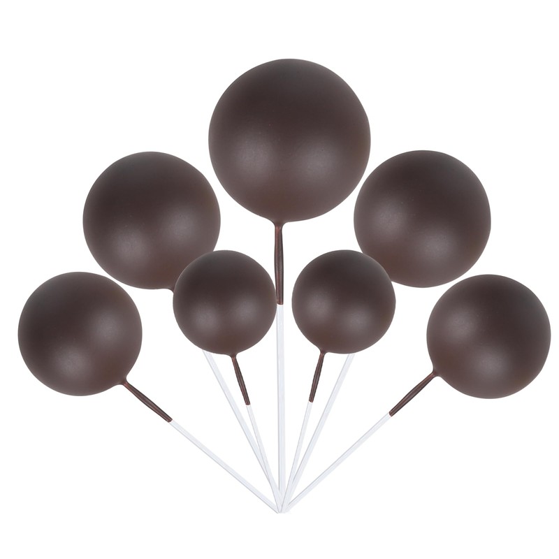 24 bolas de decoración para tartas, bolas de espuma, con