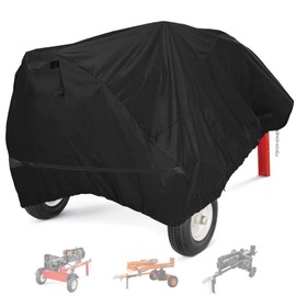 Log Splitter Cover Waterproof Heavy Duty Outdoor Shield, 420D Oxford Fabric, UV & Weather Resistant Wood Splitter Cover (83"x45"x39"）