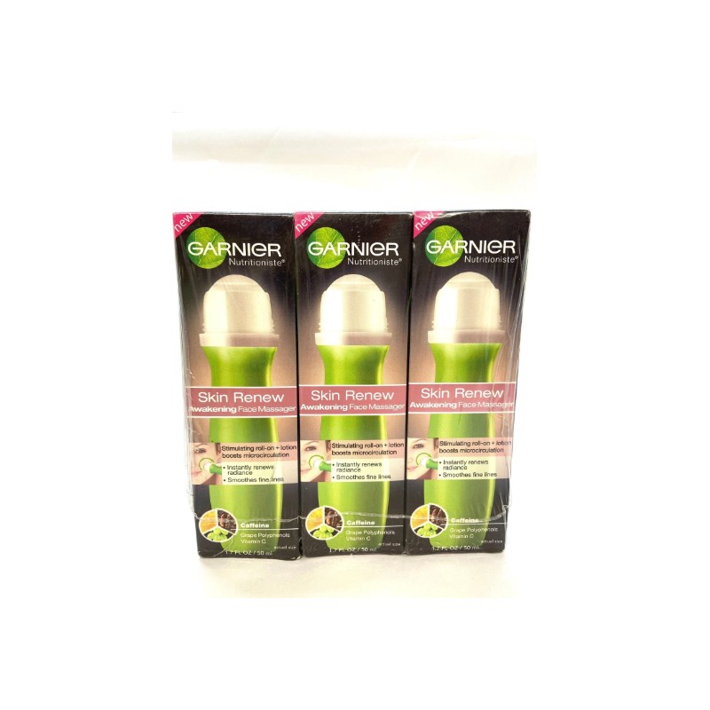 3 garnier skin renew awakening face massager 1.7oz ea
