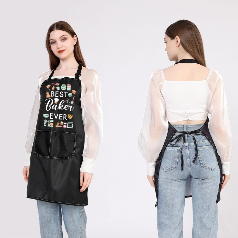 PLITI Baker Gift Baking Apron With Pocket Best Baker Eve