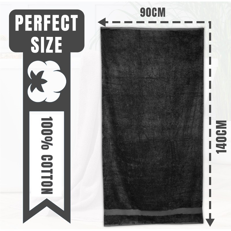 Towelogy Luxury Extra Large Bath Towels 90x140cm | 100% Egyptian
