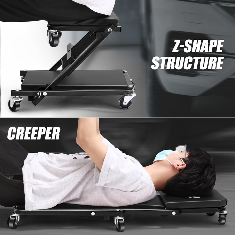 DNA MOTORING 36 Inches Folding 2 in 1 Rolling Z
