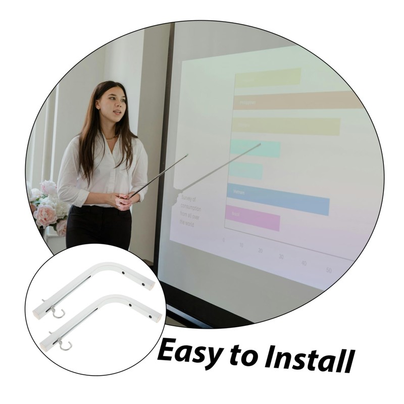 ORFOFE 1 Pair Wall Hanging Projector Shelf for Wall Metal