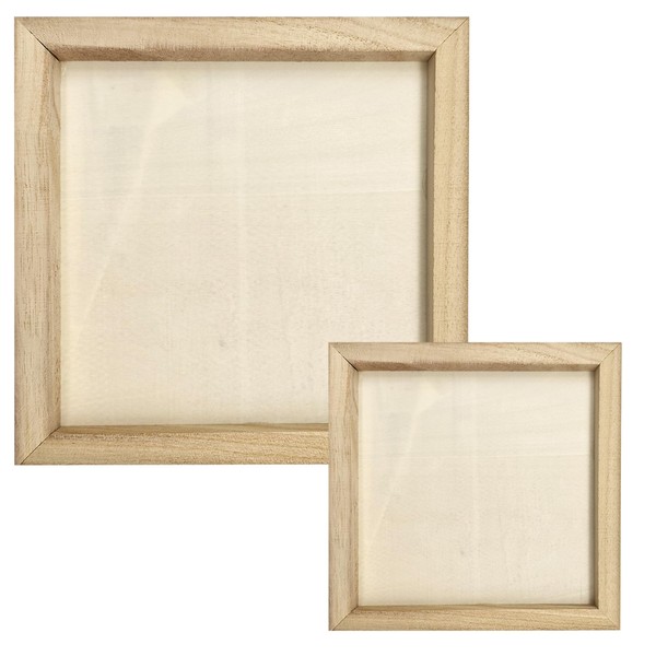 SEABABOO Wooden Picture Frame, Wooden Picture Frame, Square, 15 x