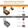 UPGRADE Extra Large Capacity Key Lock Box, Weatherproof Wall Mount